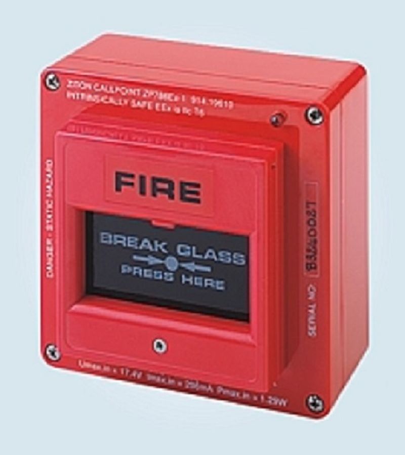 Ziton Addressable Break Glass Unit Intrinsically Safe